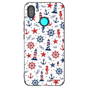 Picasee silikonowe czarne etui na Huawei Nova 3 - Sailor Vibes