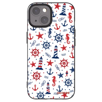 Picasee silikonowe czarne etui na Apple iPhone 15 - Sailor Vibes