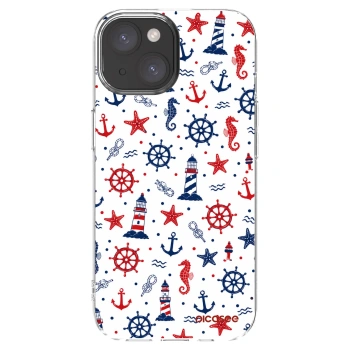 Picasee silikonowe przeźroczyste etui na Apple iPhone 15 - Sailor Vibes