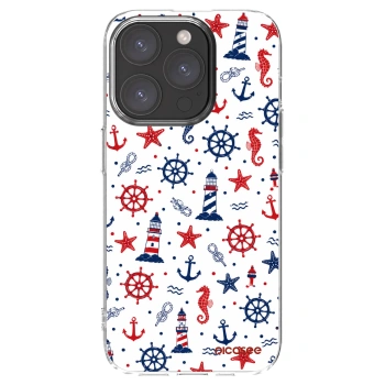 Picasee silikonowe przeźroczyste etui na Apple iPhone 15 Pro - Sailor Vibes
