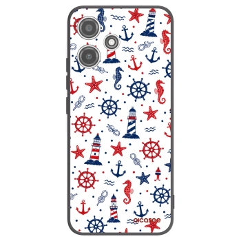 Picasee silikonowe czarne etui na Xiaomi Redmi 12 5G - Sailor Vibes