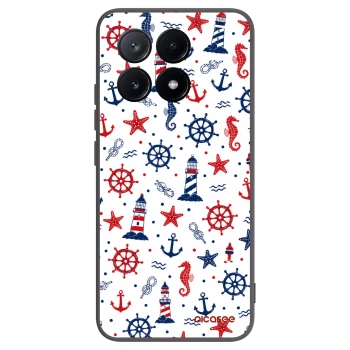 Picasee silikonowe czarne etui na Xiaomi Poco X6 Pro - Sailor Vibes