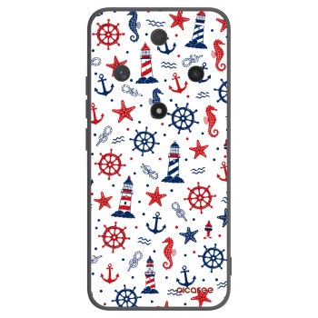 Picasee silikonowe czarne etui na Honor Magic6 Lite 5G - Sailor Vibes