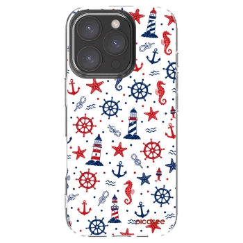 Picasee silikonowe przeźroczyste etui na Apple iPhone 16 Pro - Sailor Vibes