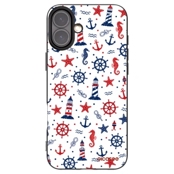 Picasee silikonowe czarne etui na Apple iPhone 16 Plus - Sailor Vibes