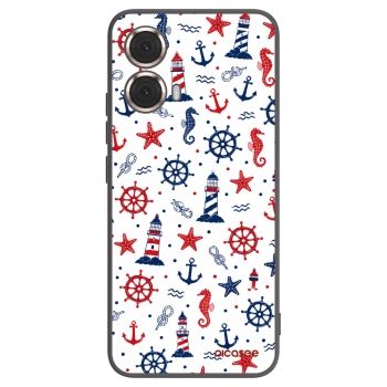Picasee silikonowe czarne etui na Motorola Moto G85 - Sailor Vibes
