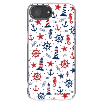 Picasee silikonowe przeźroczyste etui na Apple iPhone 16e - Sailor Vibes