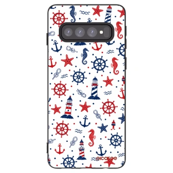 Picasee silikonowe czarne etui na Samsung Galaxy S10 G973 - Sailor Vibes