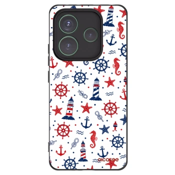 Picasee silikonowe czarne etui na Xiaomi Redmi Note 14 5G - Sailor Vibes
