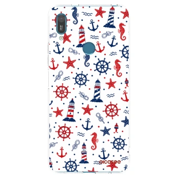 Picasee silikonowe przeźroczyste etui na Huawei Y7 2019 - Sailor Vibes