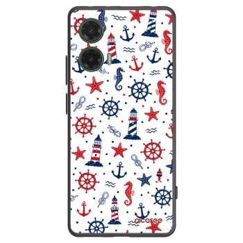 Picasee silikonowe czarne etui na Motorola Moto G35 5G - Sailor Vibes