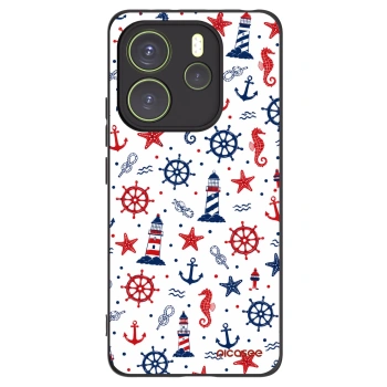 Picasee silikonowe czarne etui na Xiaomi Redmi Note 14 4G - Sailor Vibes