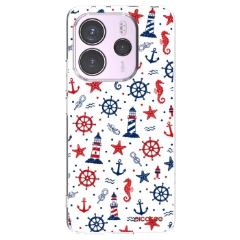 Picasee silikonowe przeźroczyste etui na Xiaomi Redmi Note 14 4G - Sailor Vibes
