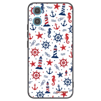 Picasee silikonowe czarne etui na Motorola Moto G34 5G - Sailor Vibes