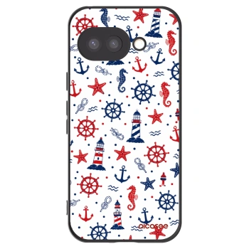 Picasee silikonowe czarne etui na Google Pixel 9a - Sailor Vibes