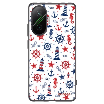Picasee silikonowe czarne etui na Xiaomi Poco F7 5G - Sailor Vibes