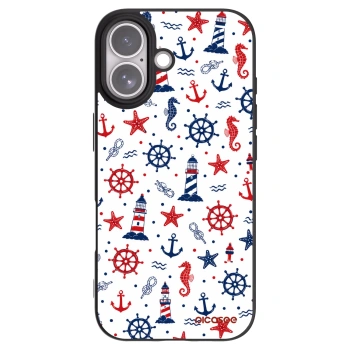 Picasee silikonowe czarne etui na Apple iPhone 17 - Sailor Vibes
