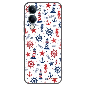 Picasee silikonowe czarne etui na Vivo Y29s 5G - Sailor Vibes