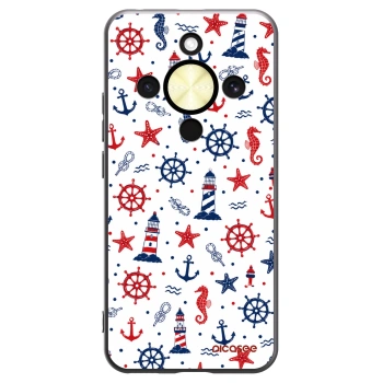 Picasee silikonowe czarne etui na Honor Magic8 Lite 5G - Sailor Vibes