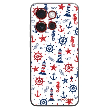 Picasee silikonowe czarne etui na Motorola Edge 60 Neo 5G - Sailor Vibes