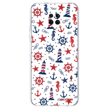 Picasee silikonowe przeźroczyste etui na Xiaomi Redmi Note 9 Pro - Sailor Vibes