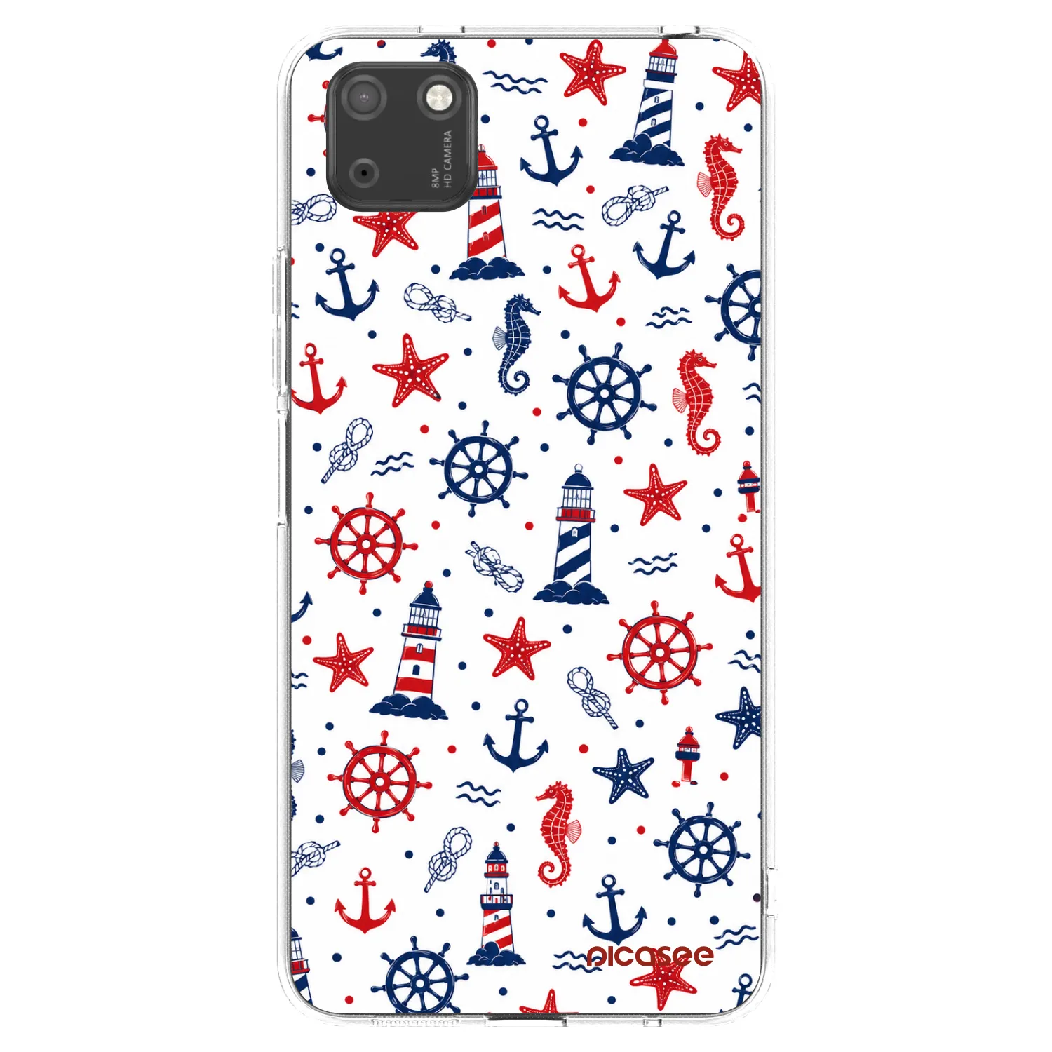 Picasee silikonowe przeźroczyste etui na Huawei Y5P - Sailor Vibes
