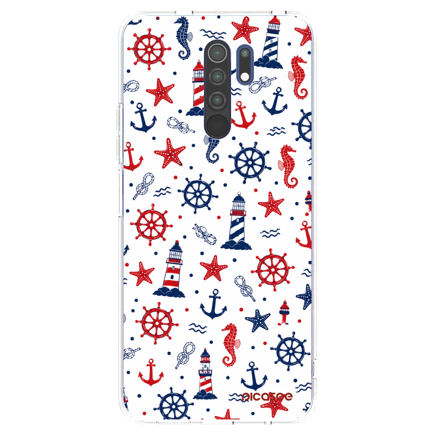 Picasee silikonowe przeźroczyste etui na Xiaomi Redmi 9 - Sailor Vibes