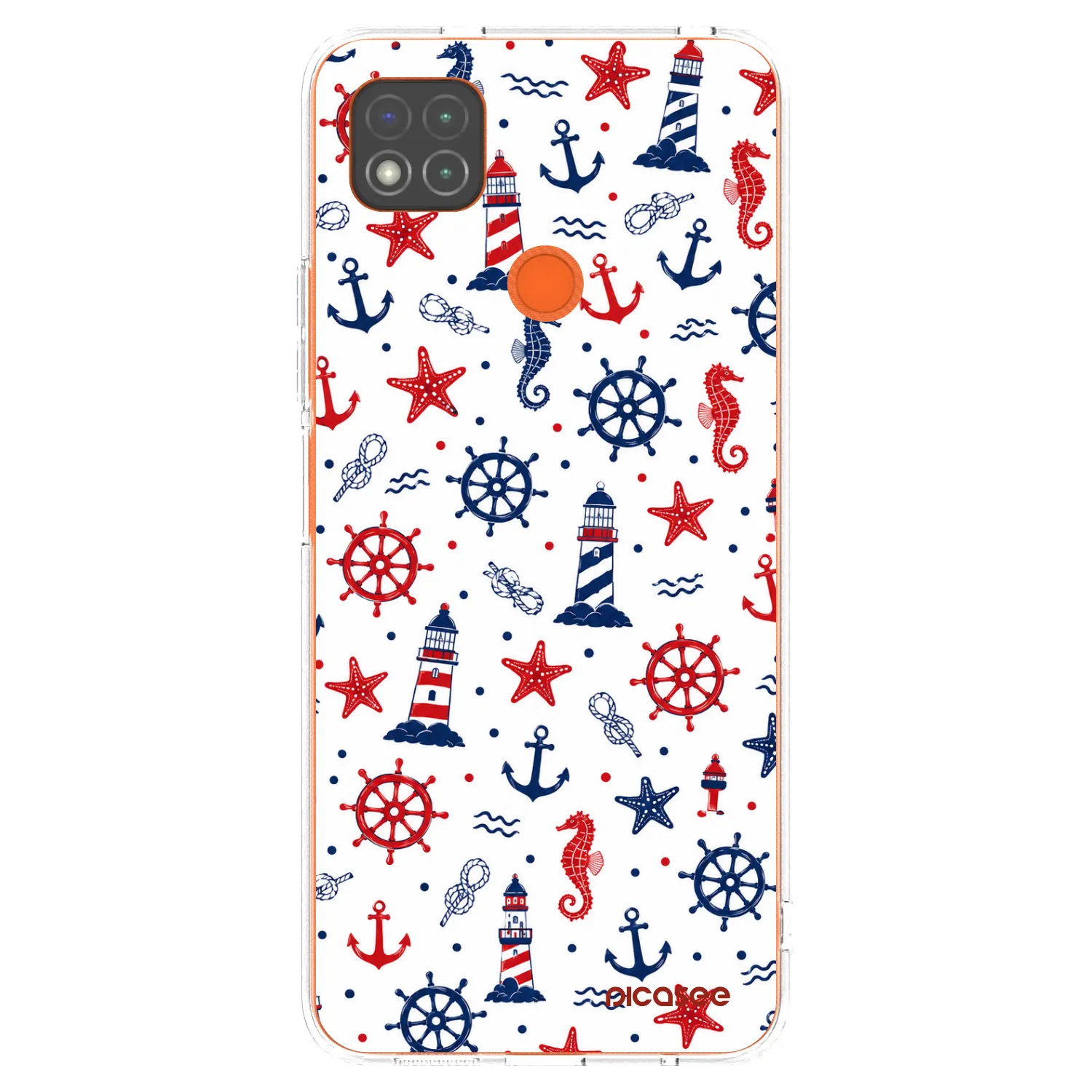 Picasee silikonowe przeźroczyste etui na Xiaomi Redmi 9C - Sailor Vibes