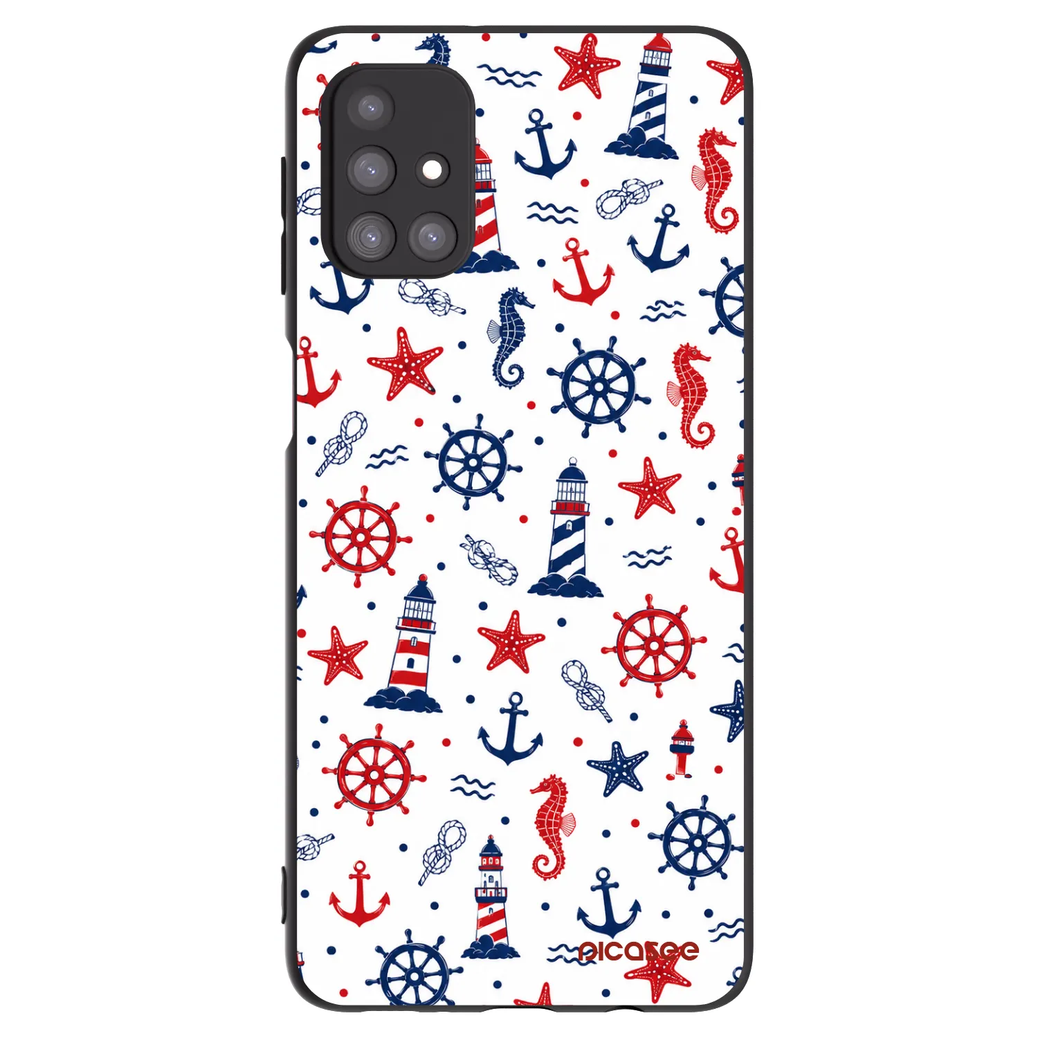 Picasee silikonowe czarne etui na Samsung Galaxy M31s - Sailor Vibes