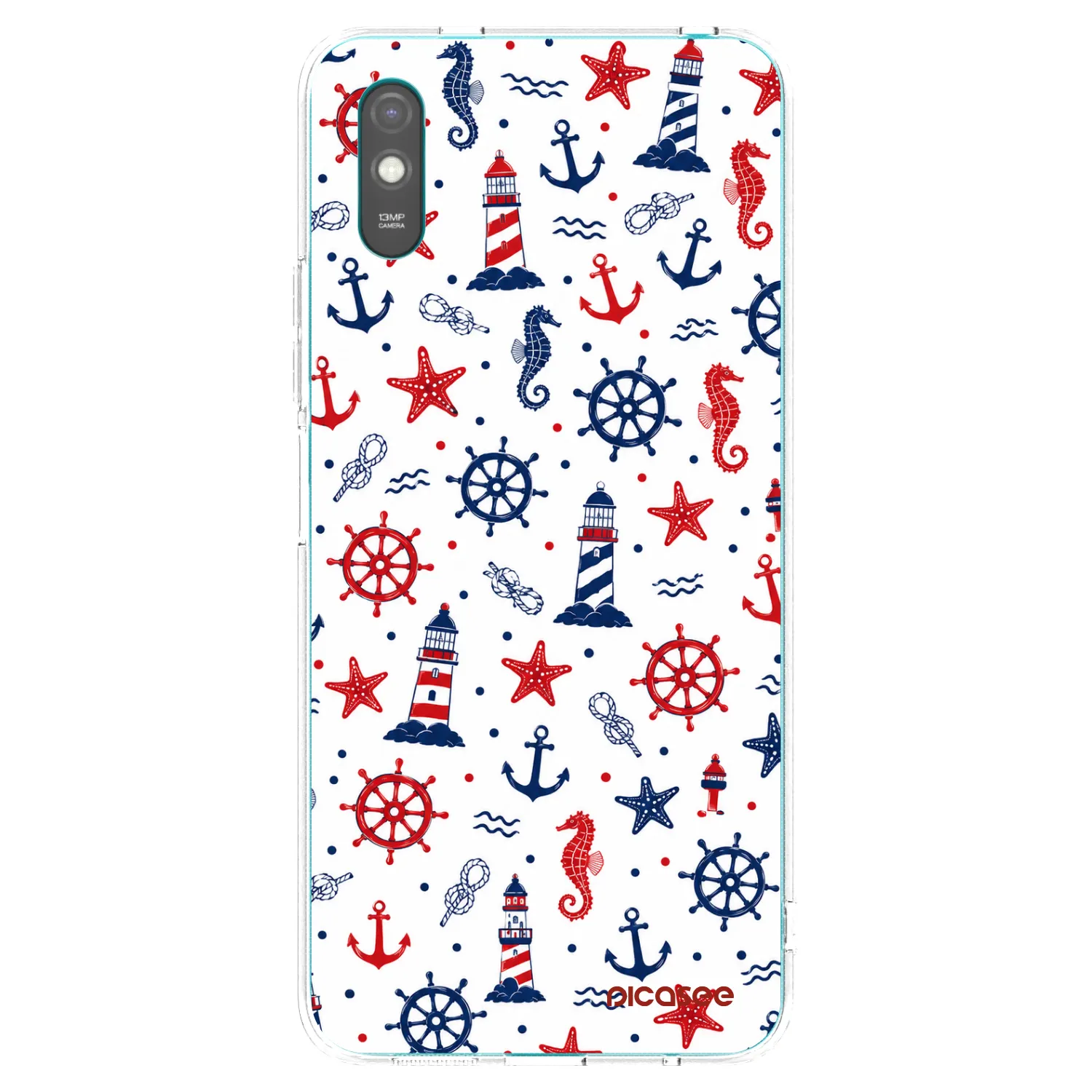 Picasee silikonowe przeźroczyste etui na Xiaomi Redmi 9A - Sailor Vibes