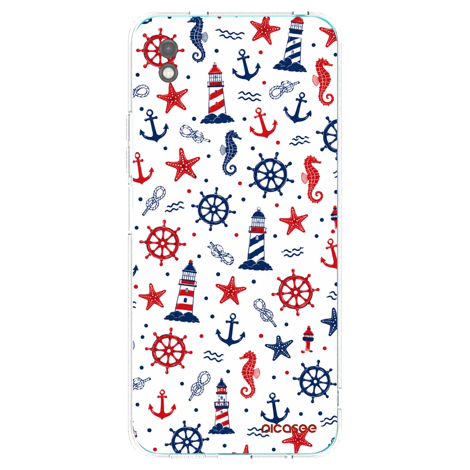 Picasee silikonowe czarne etui na Xiaomi Redmi 9A - Sailor Vibes