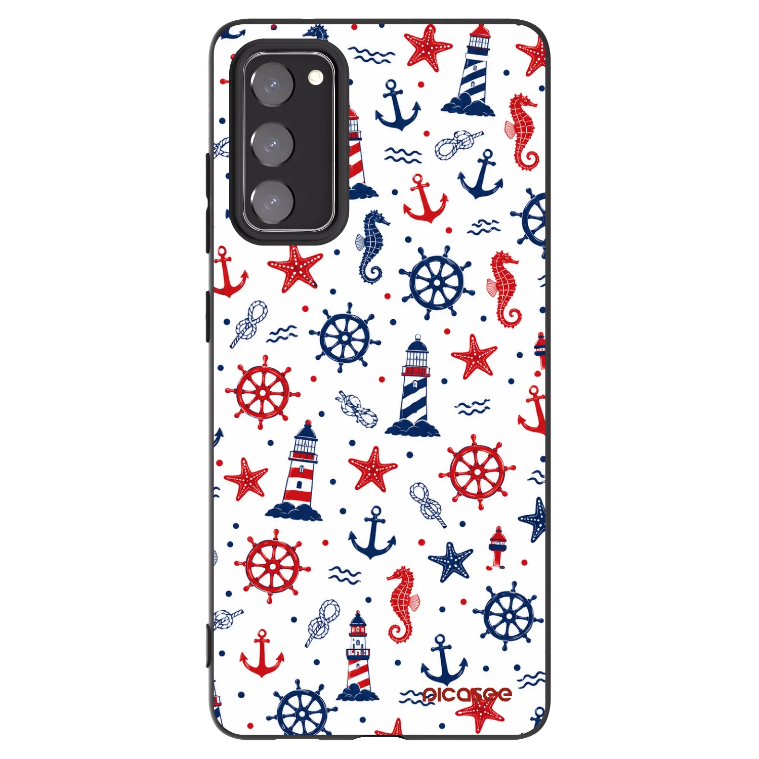 Picasee silikonowe czarne etui na Samsung Galaxy S20 FE - Sailor Vibes