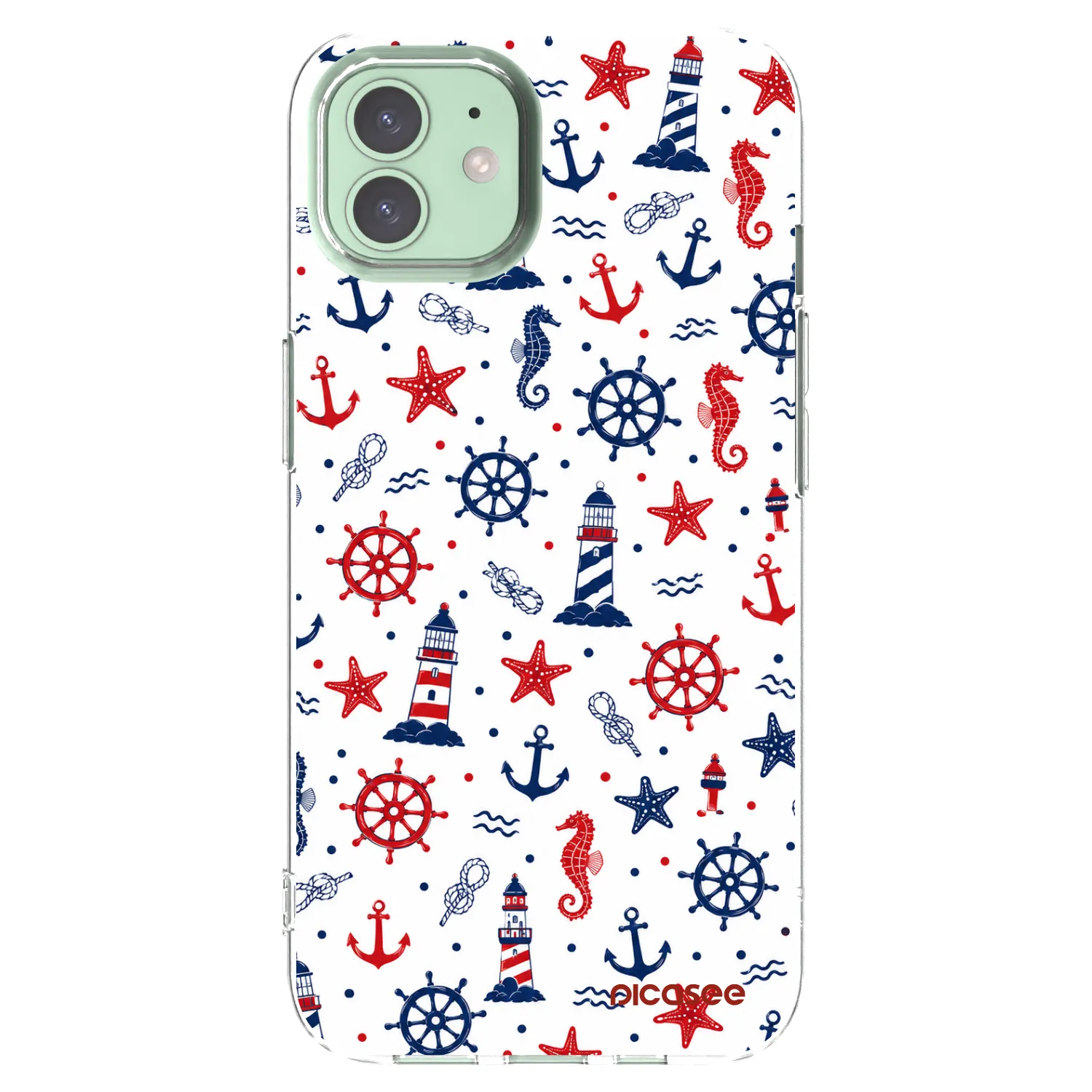 Picasee silikonowe przeźroczyste etui na Apple iPhone 12 - Sailor Vibes