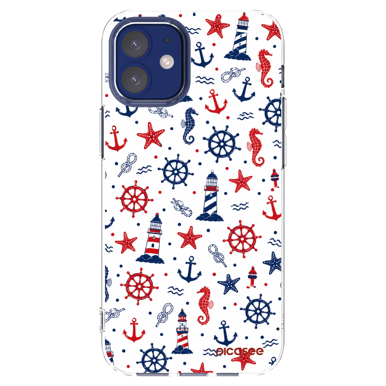 Picasee silikonowe przeźroczyste etui na Apple iPhone 12 mini - Sailor Vibes