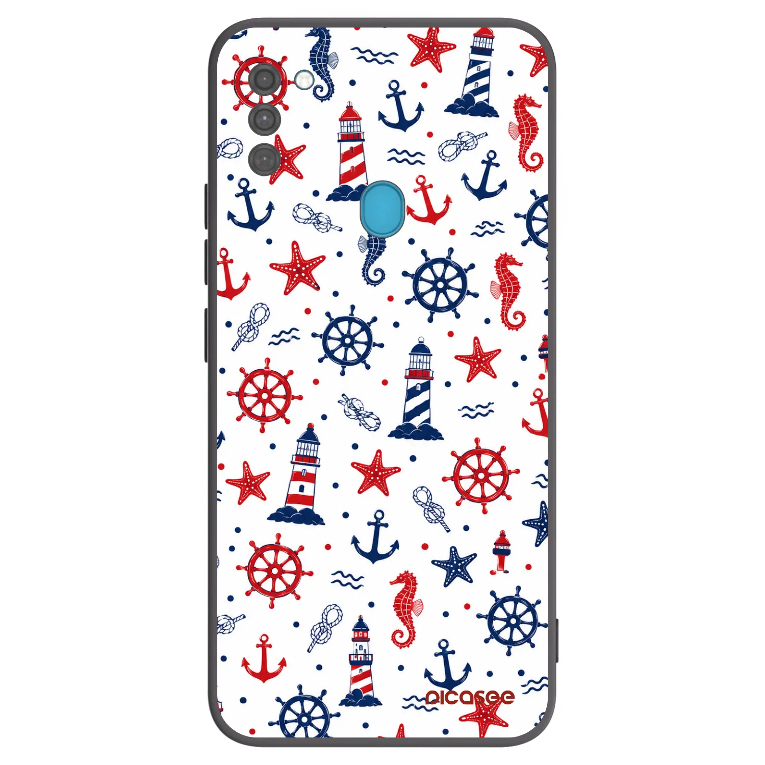 Picasee silikonowe czarne etui na Samsung Galaxy M11 - Sailor Vibes