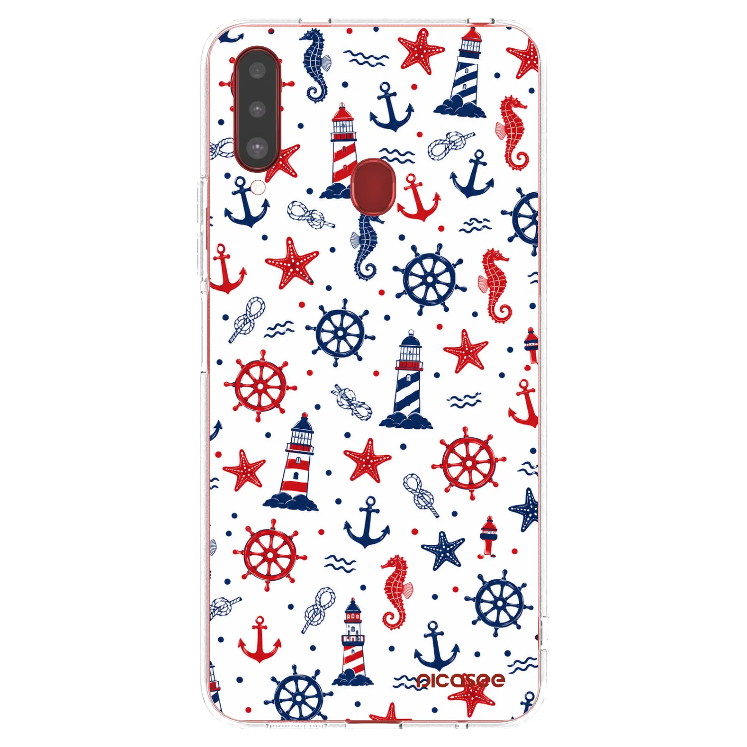 Picasee silikonowe przeźroczyste etui na Samsung Galaxy A20s - Sailor Vibes