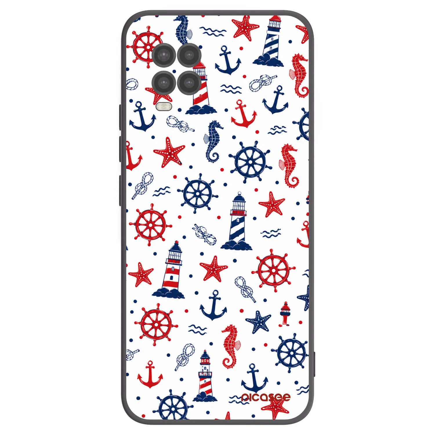 Picasee silikonowe czarne etui na Xiaomi Mi 10 Lite - Sailor Vibes