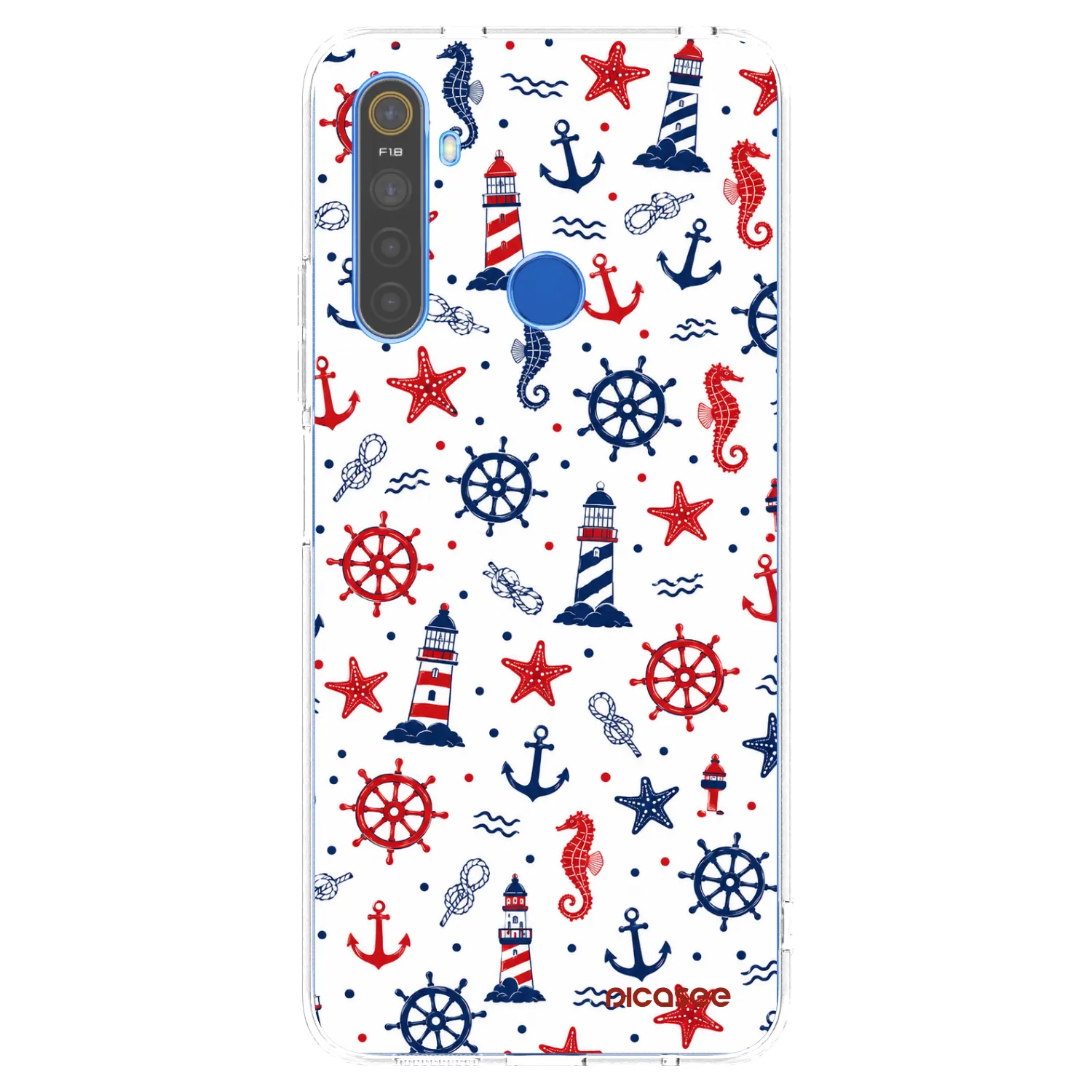 Picasee silikonowe przeźroczyste etui na Realme 5 - Sailor Vibes