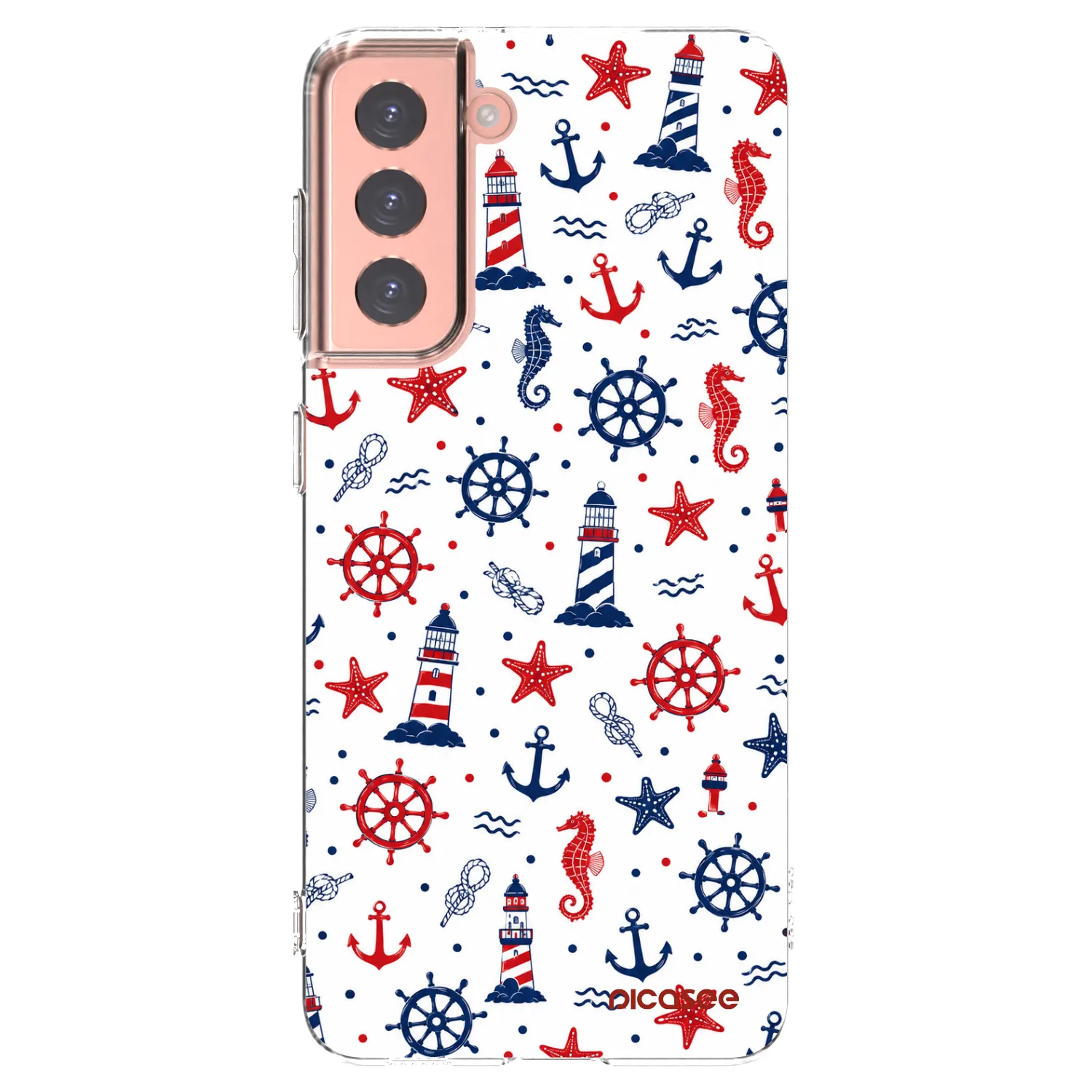 Picasee silikonowe przeźroczyste etui na Samsung Galaxy S21 5G G991B - Sailor Vibes