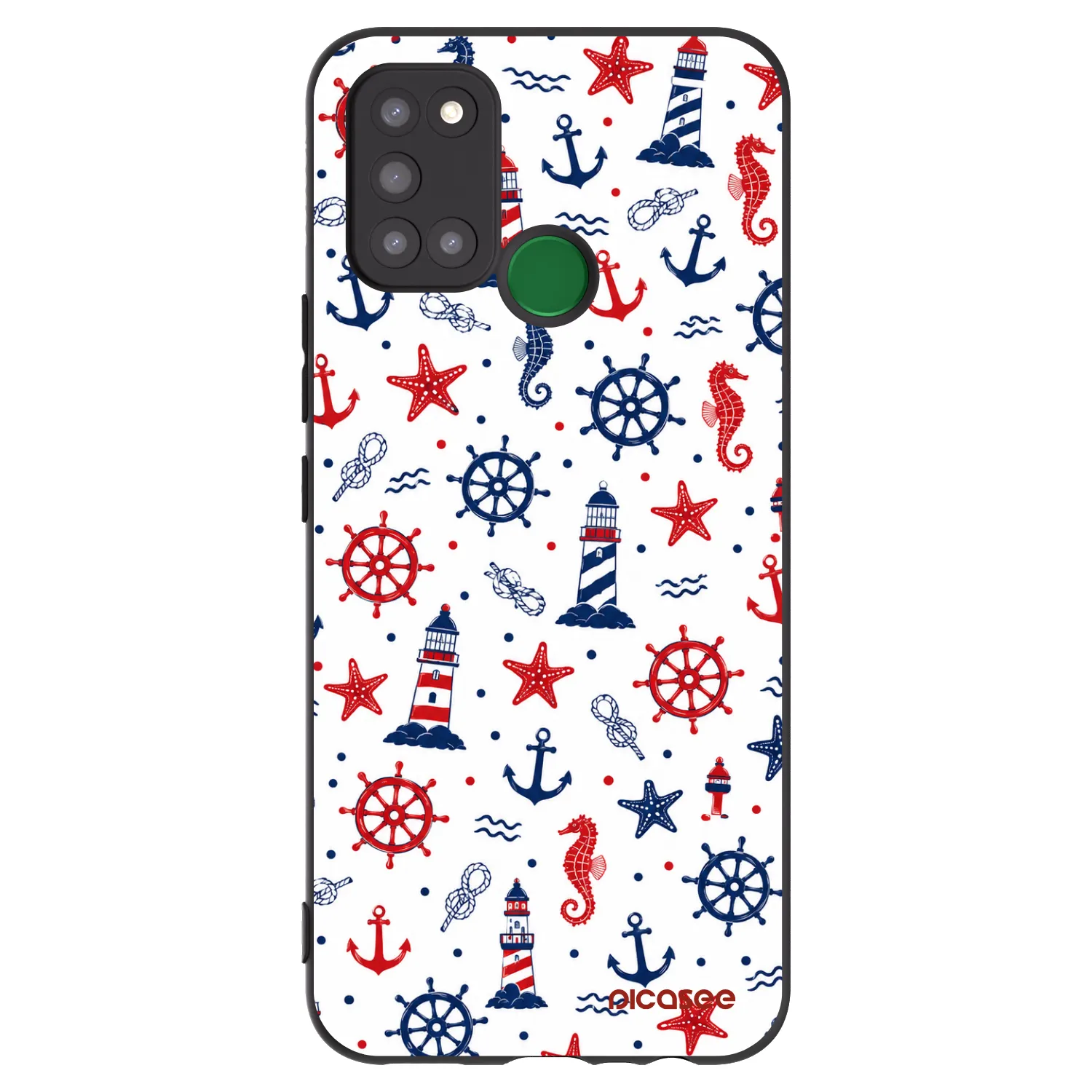 Picasee silikonowe czarne etui na Realme 7i - Sailor Vibes