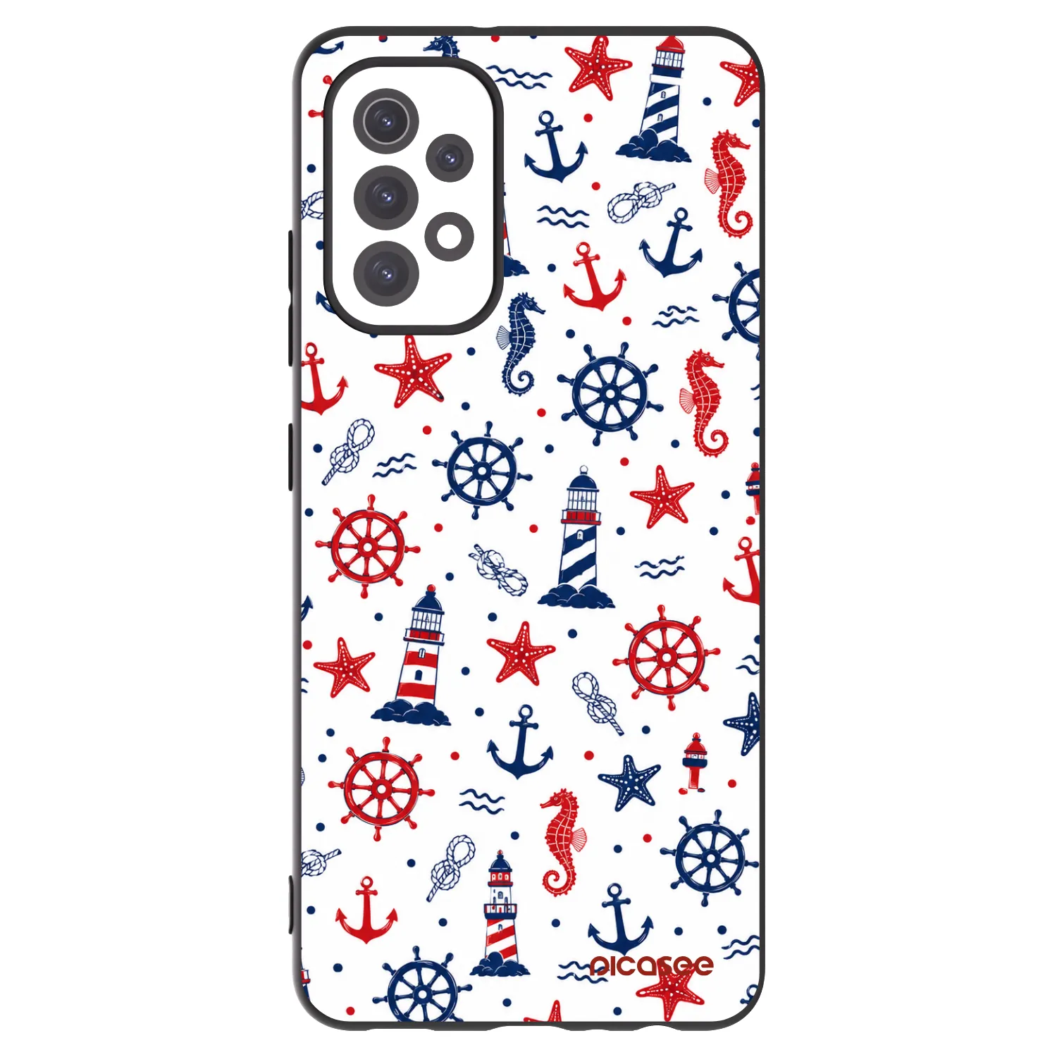 Picasee silikonowe czarne etui na Samsung Galaxy A32 5G A326B - Sailor Vibes
