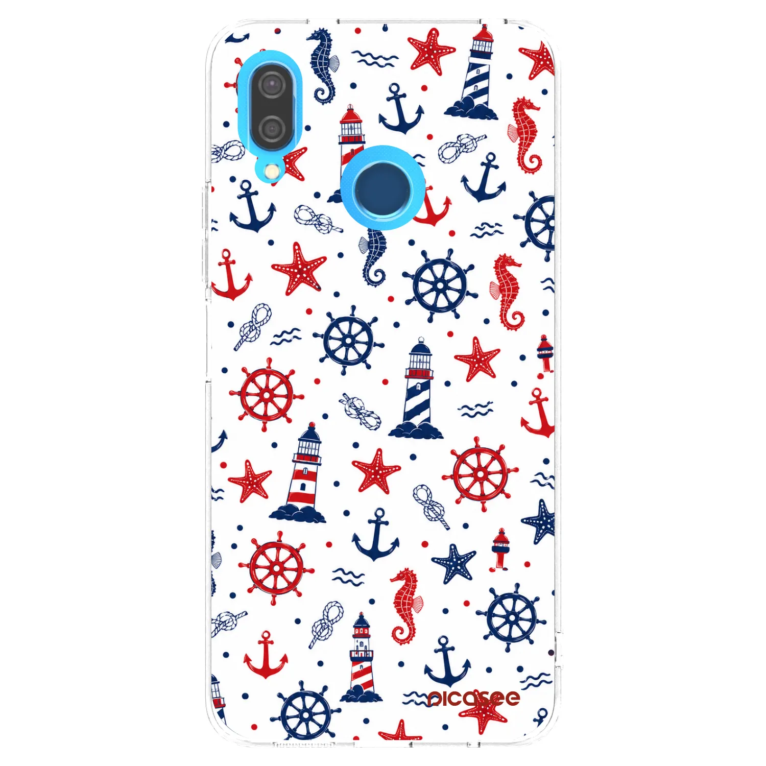 Picasee silikonowe przeźroczyste etui na Huawei P20 Lite - Sailor Vibes