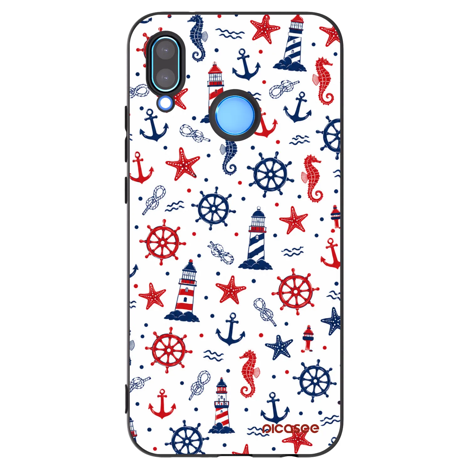 Picasee silikonowe czarne etui na Huawei Mate 40 Pro - Sailor Vibes