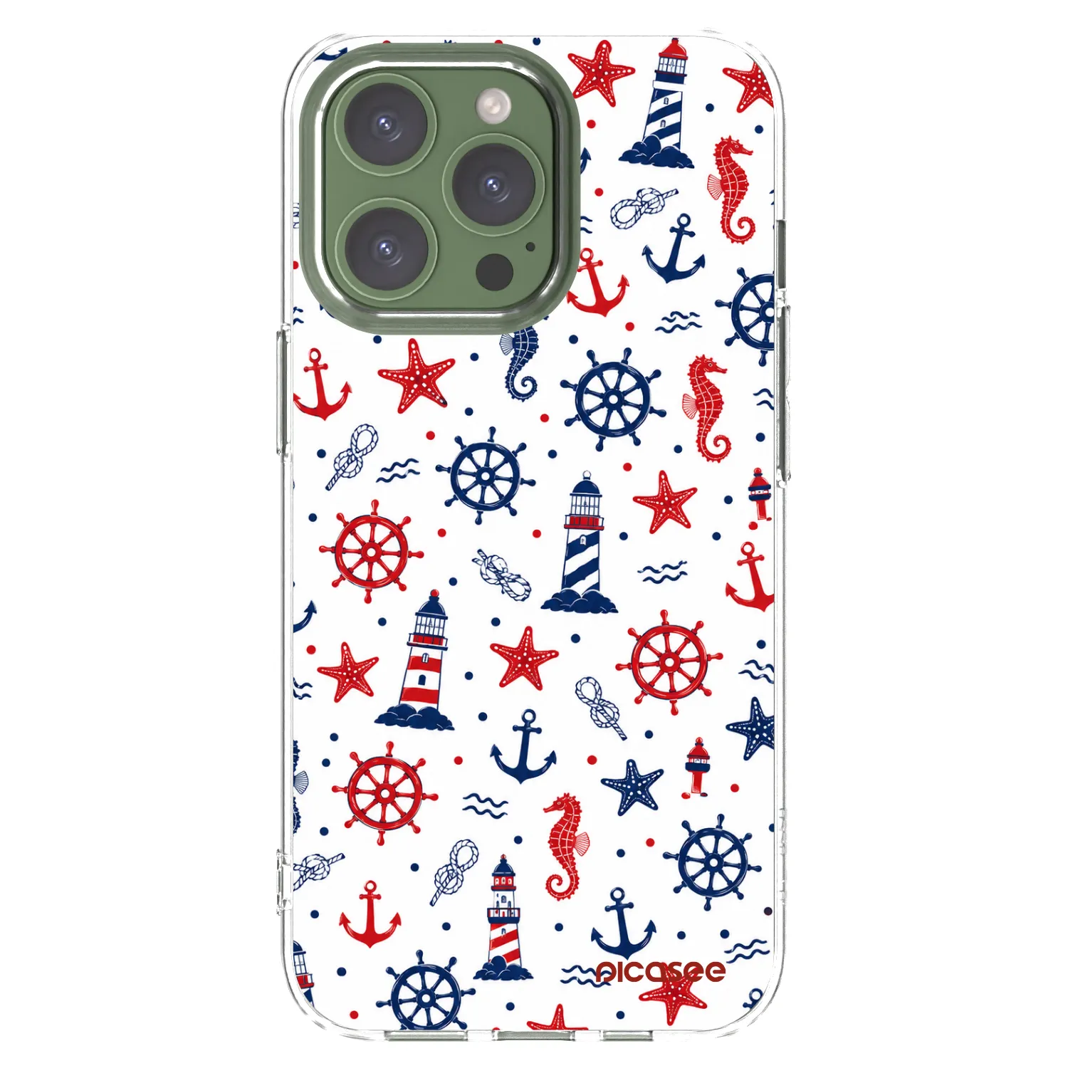 Picasee silikonowe przeźroczyste etui na Apple iPhone 13 Pro - Sailor Vibes