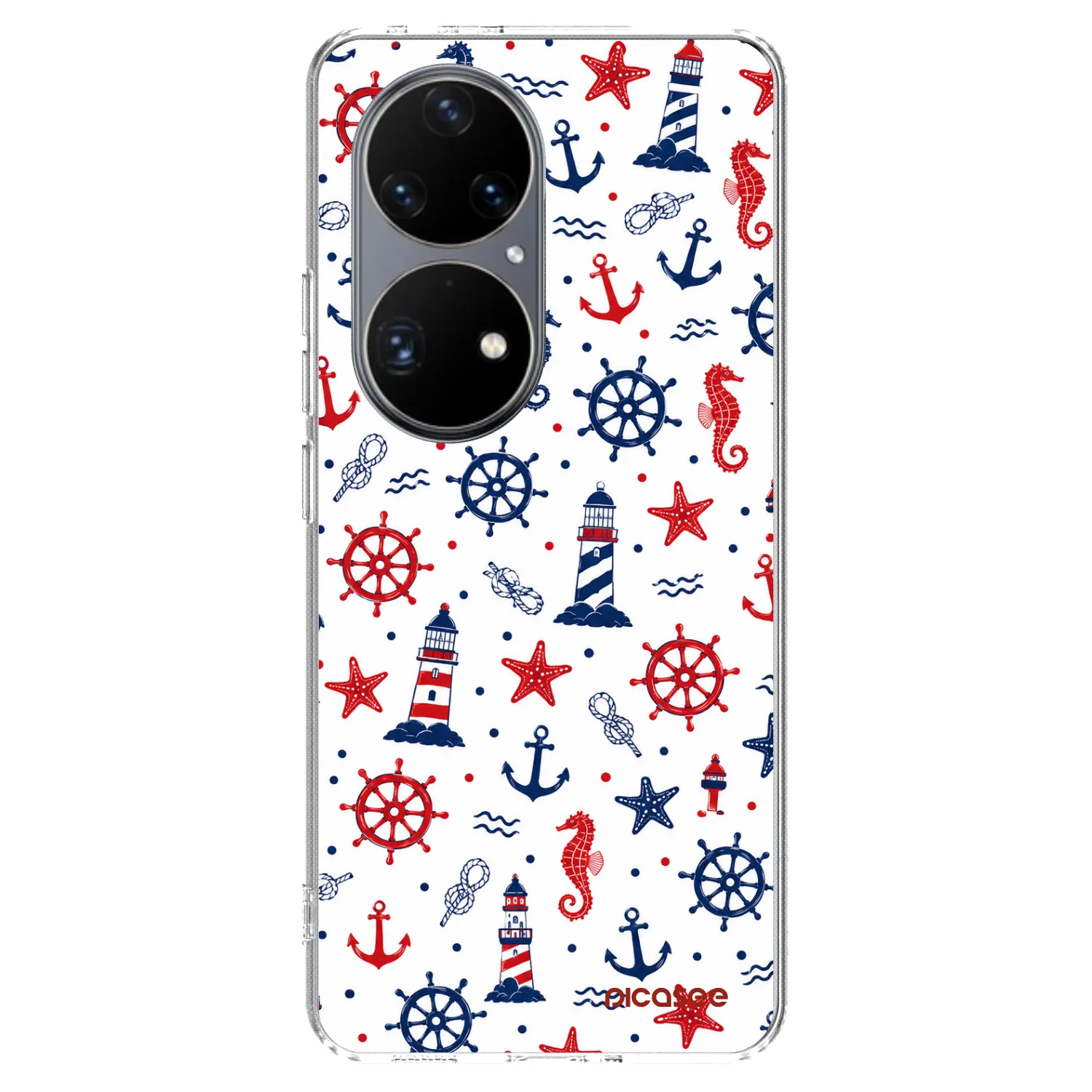 Picasee silikonowe przeźroczyste etui na Huawei P50 - Sailor Vibes