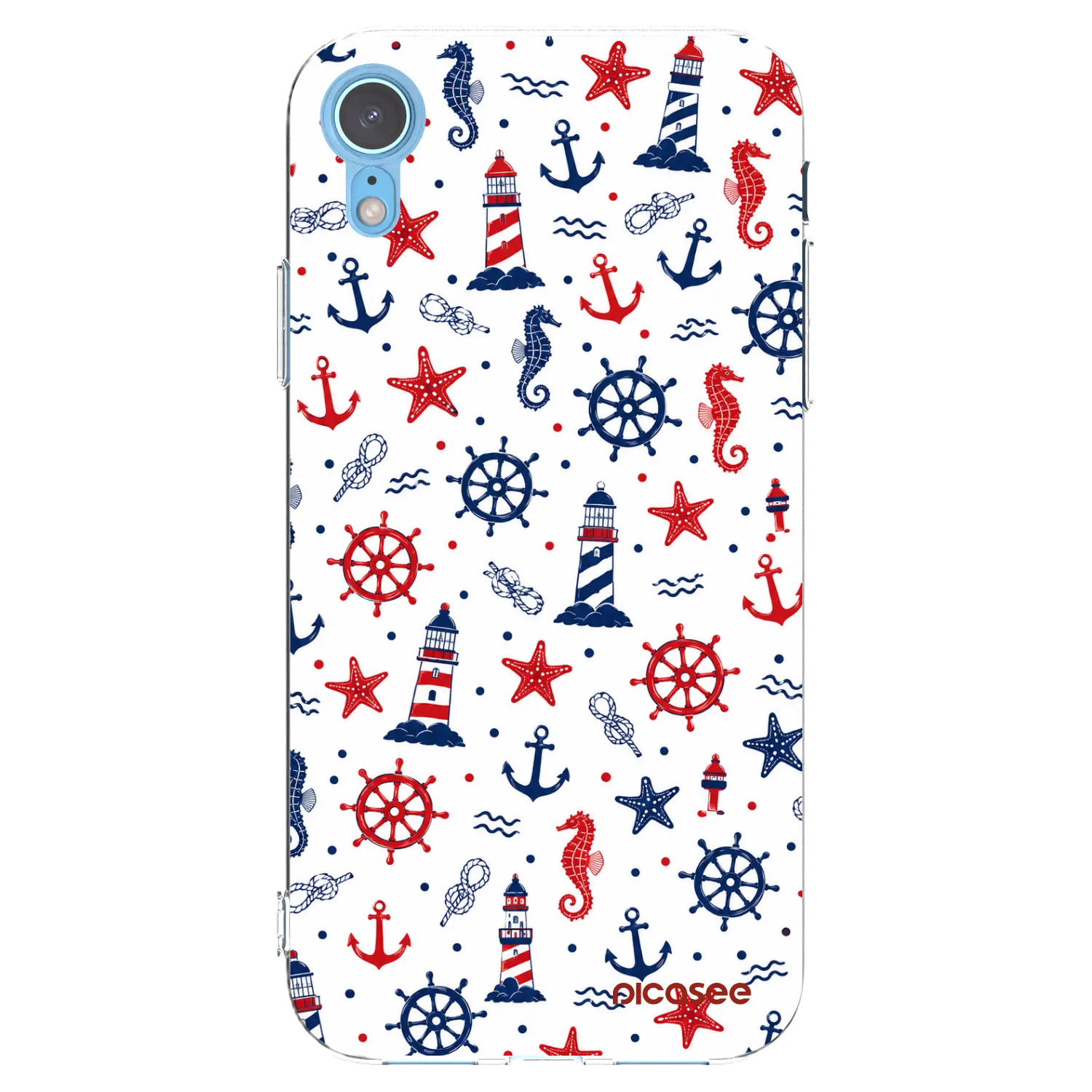 Picasee silikonowe przeźroczyste etui na Apple iPhone XR - Sailor Vibes