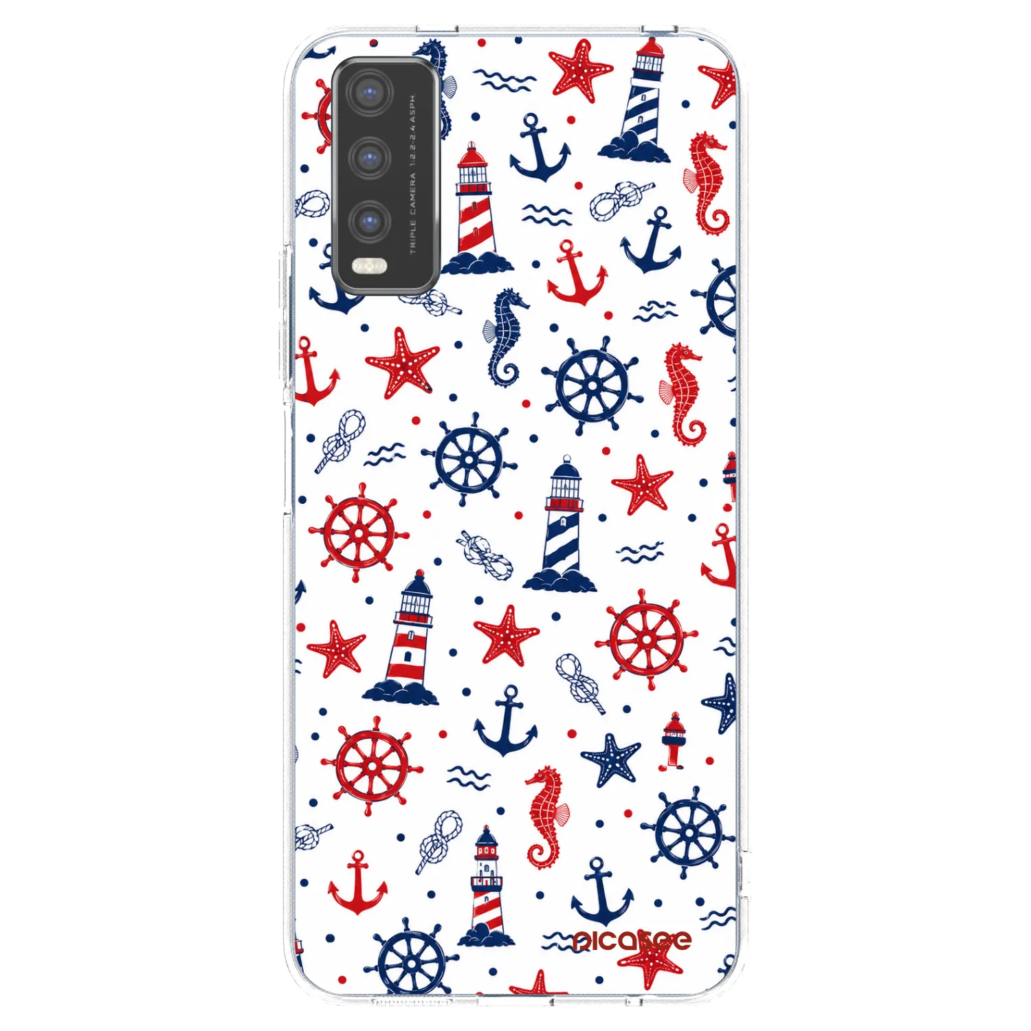 Picasee silikonowe przeźroczyste etui na Vivo Y20s - Sailor Vibes