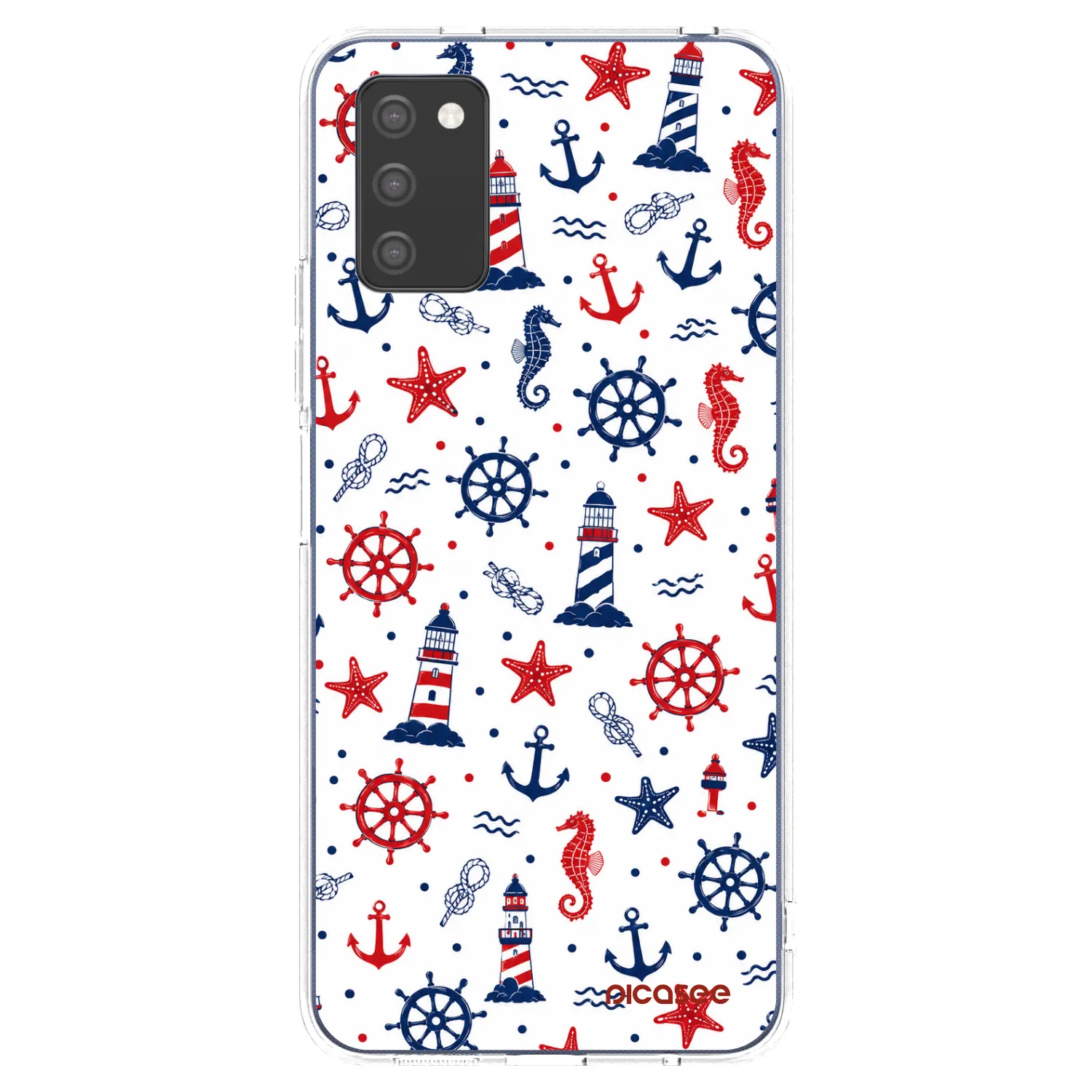 Picasee silikonowe przeźroczyste etui na Samsung Galaxy A03s A037G - Sailor Vibes