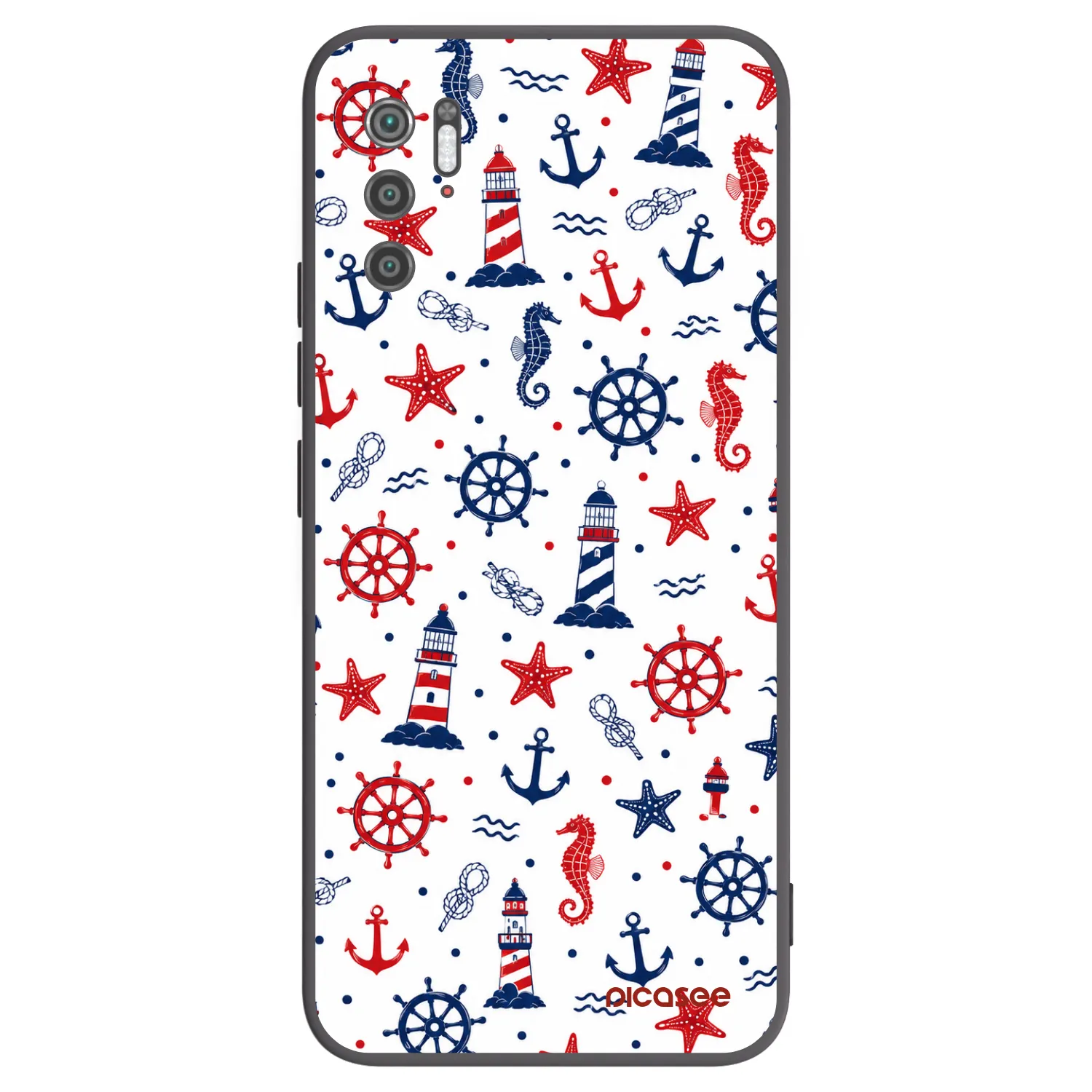 Picasee silikonowe czarne etui na Xiaomi Poco M3 Pro 5G - Sailor Vibes
