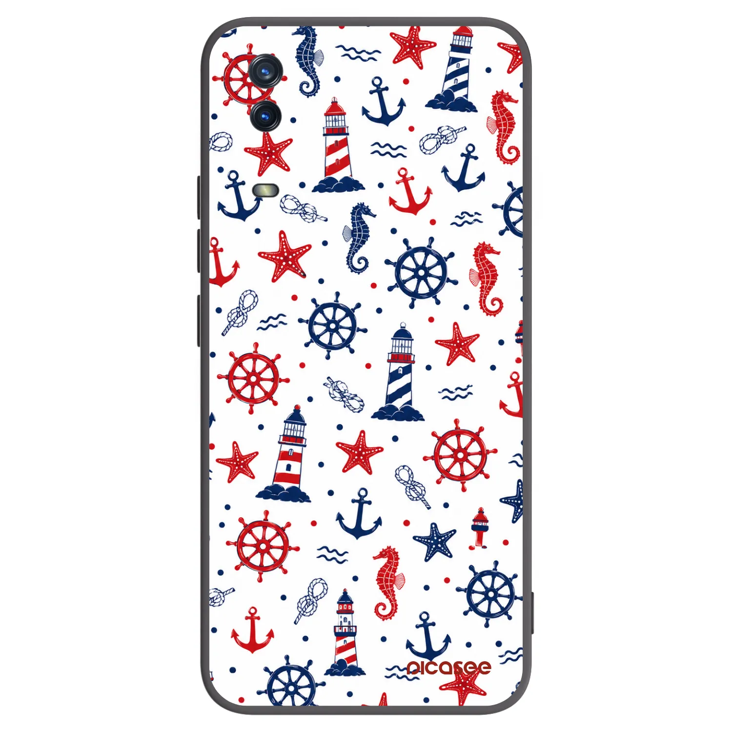 Picasee silikonowe czarne etui na Vivo Y11s - Sailor Vibes